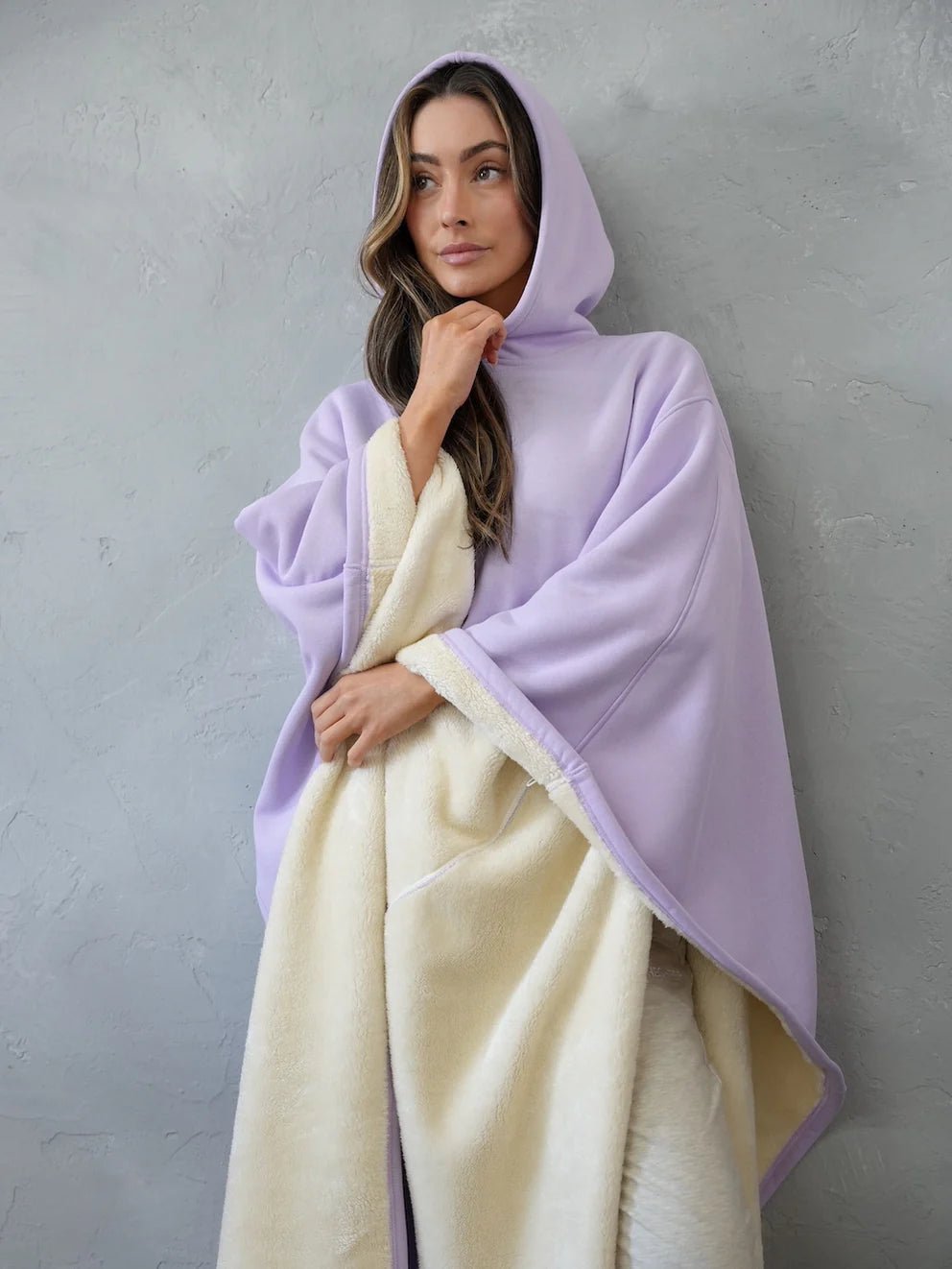 Loose Hooded Poncho Hoodie