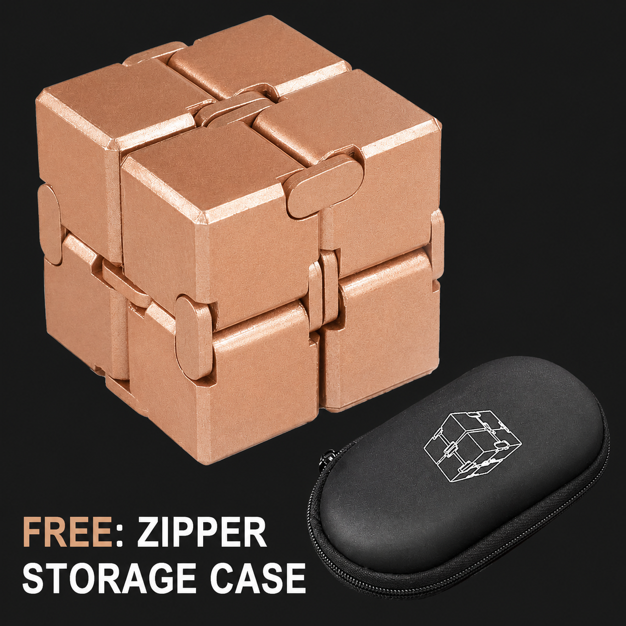 Infinite Flip Cube—A Versatile Stress-Relief Gadget