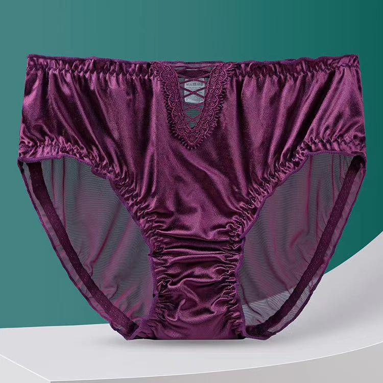 💥Buy 1 get 2 free - Lace underwear men's satin ice silk seamless briefs