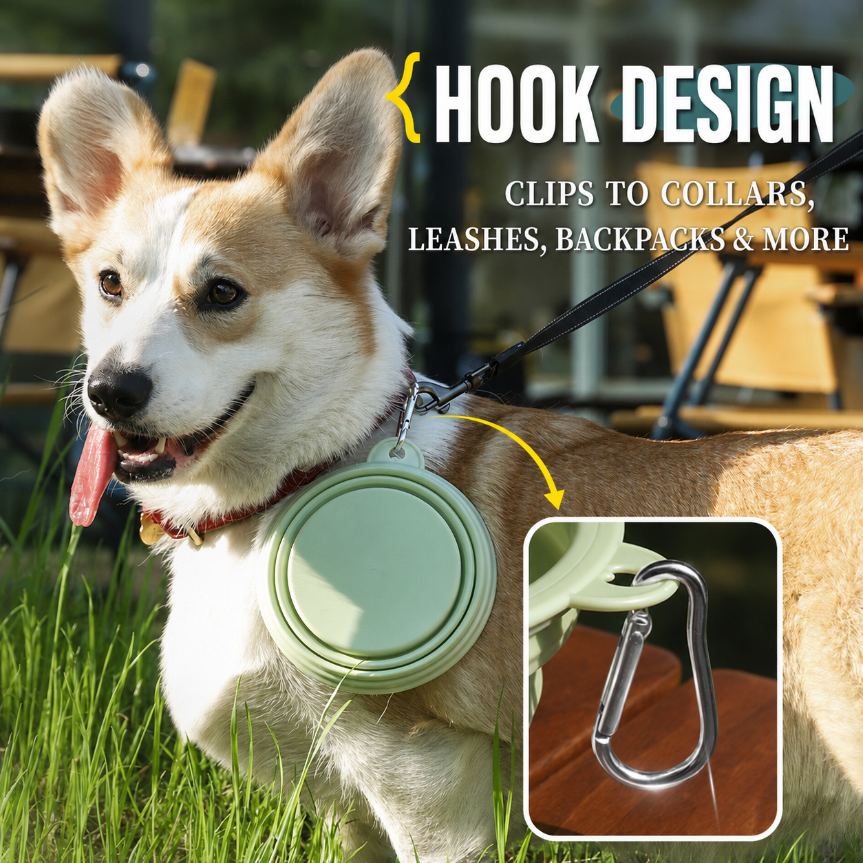 Collapsible Pet Bowl – Portable Outdoor Silicone Bowl