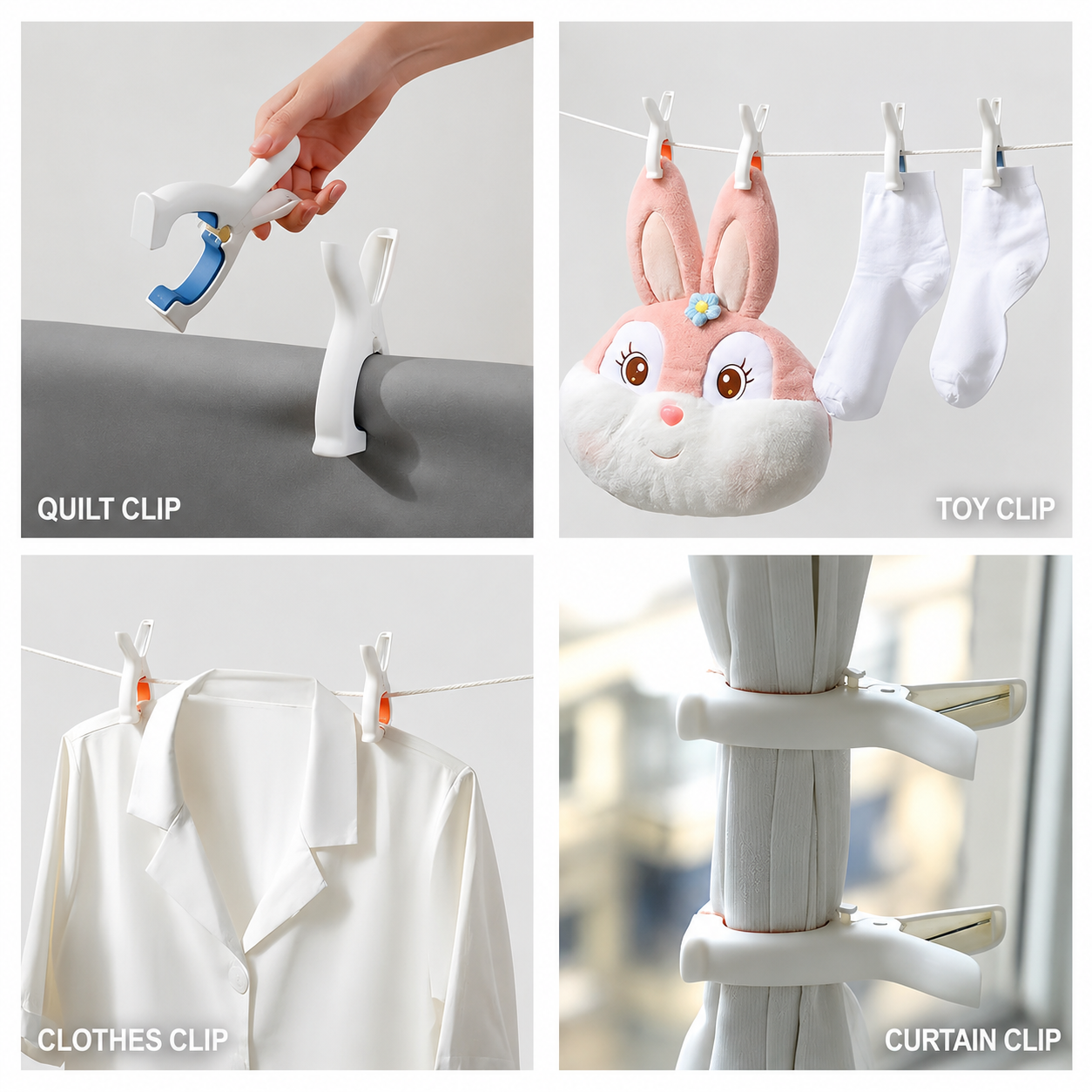Windproof Quilt Large Clip Clothespin Plastic Quilt Clip Household Drying Sheet Socks Hanger Fixed Clothespin