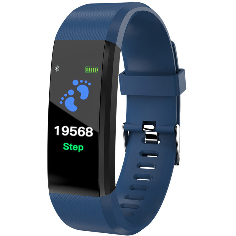 115Plus Color Screen Smart Bracelet Heart Rate Blood Pressure Sleep Health Waterproof Sports Pedometer Smart Watch