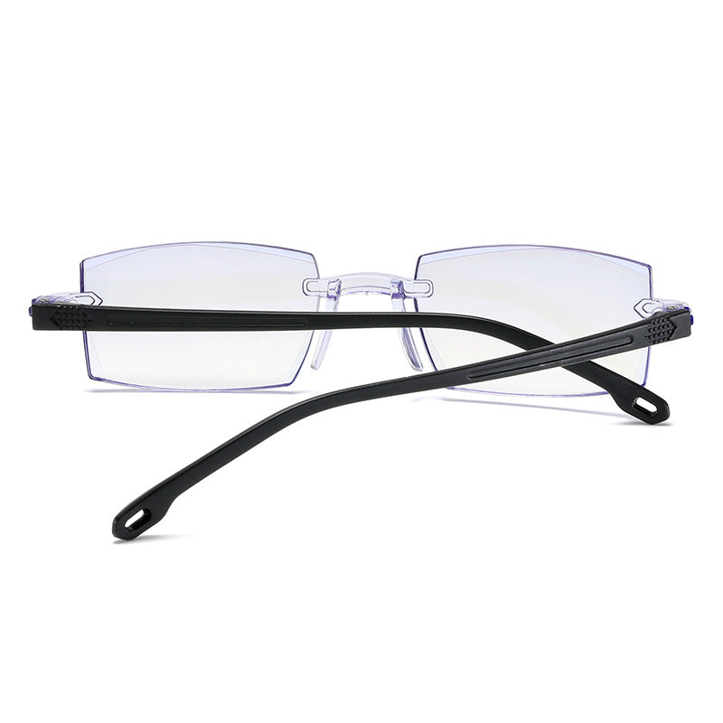 New rimless anti-blue light ready-to-wear prescription glasses