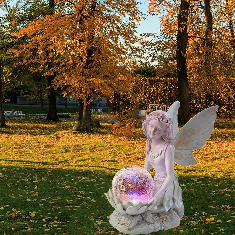 Garden Solar Decorative Fairy Statue