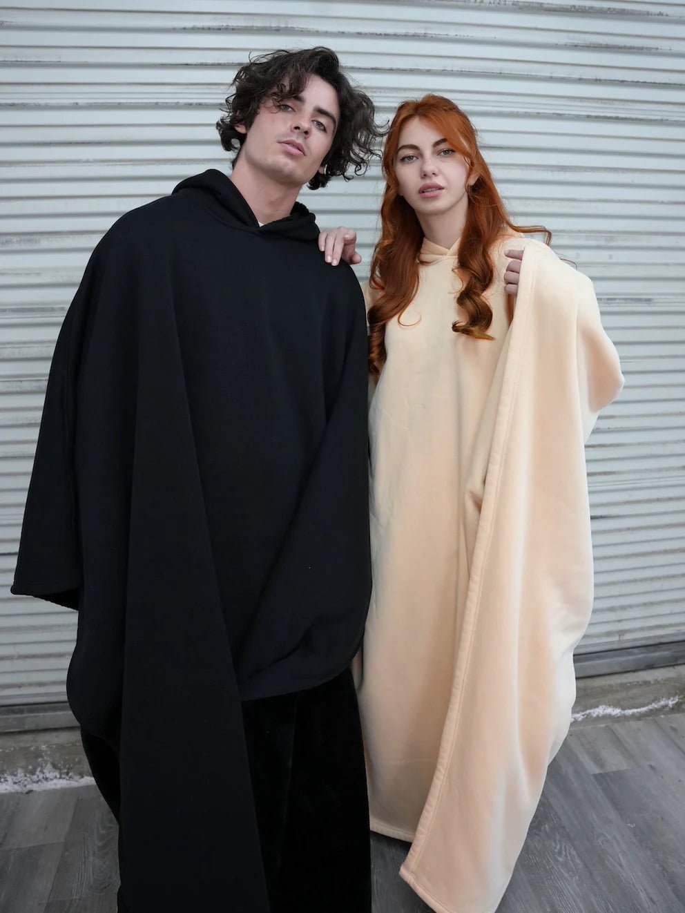 Loose Hooded Poncho Hoodie