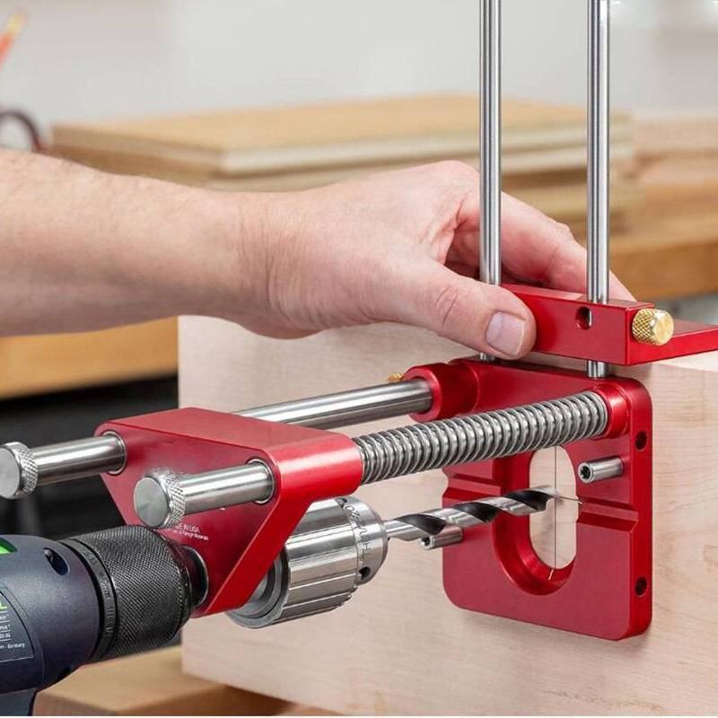 The best woodworking drill bit positioner Always the perfect hole