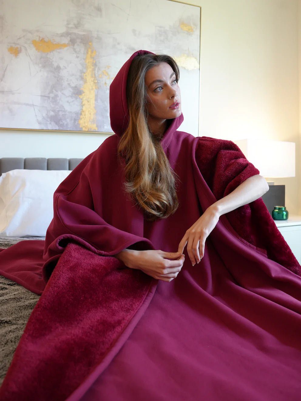Loose Hooded Poncho Hoodie