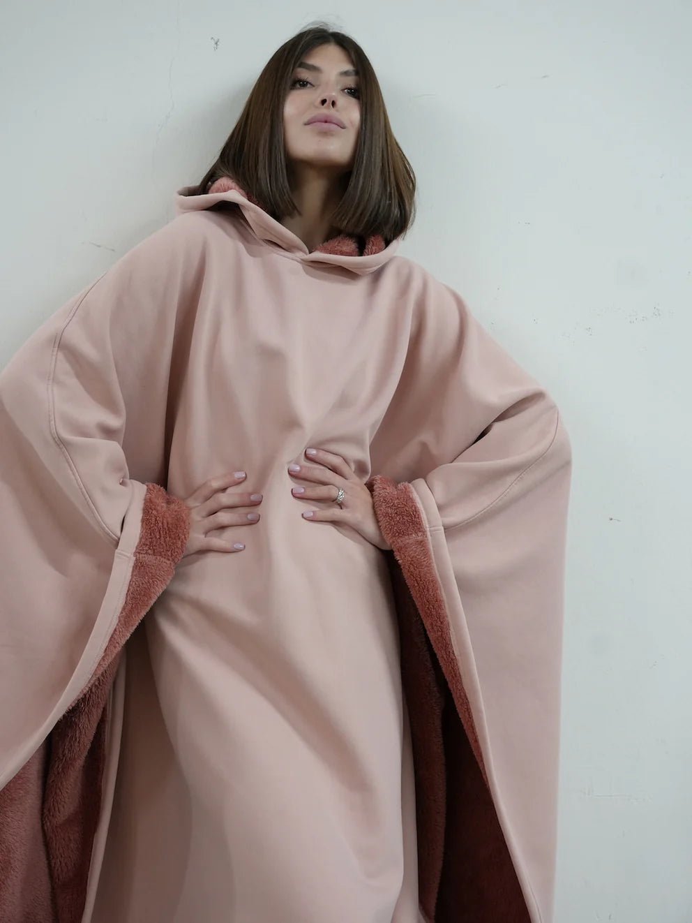 Loose Hooded Poncho Hoodie