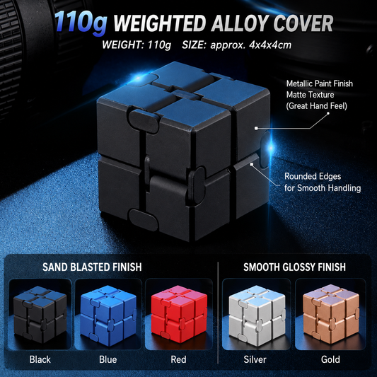 Infinite Flip Cube—A Versatile Stress-Relief Gadget