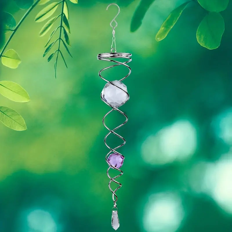 Decorative spiral wind chime pendant