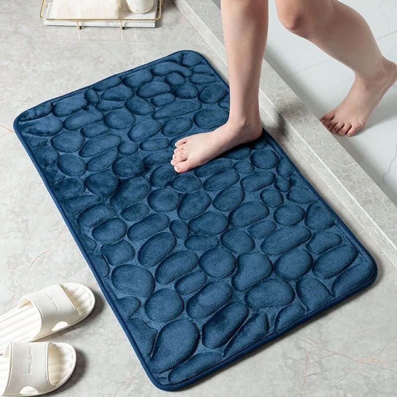 Arrival Cobblestone Embossed Bathroom Bath Mat