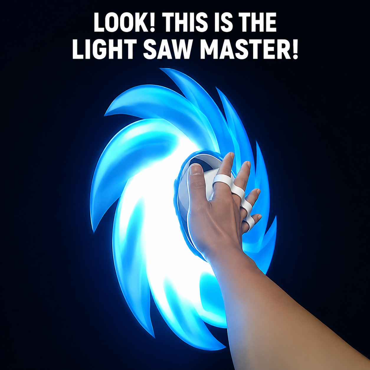 "Eight-Point Light Wheel" Creative Light-Up Rotating Lightsaber Toy