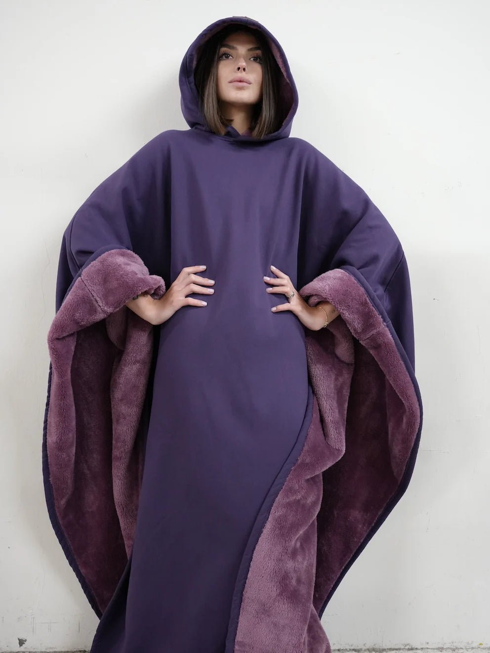 Loose Hooded Poncho Hoodie