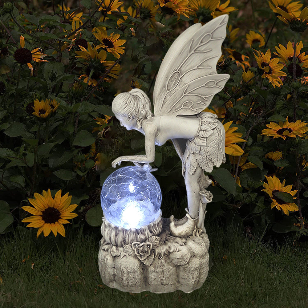 Garden Solar Decorative Fairy Statue
