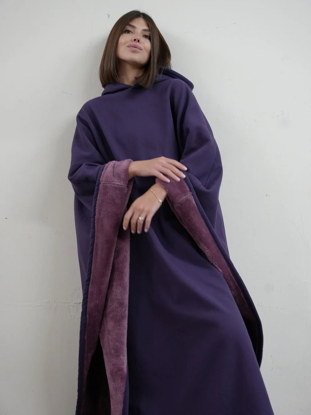 Loose Hooded Poncho Hoodie