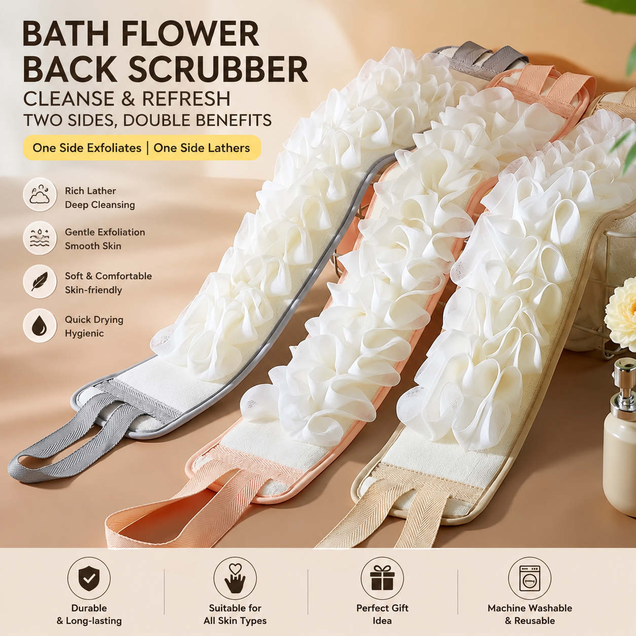 Double-Sided Back Scrubber Strip