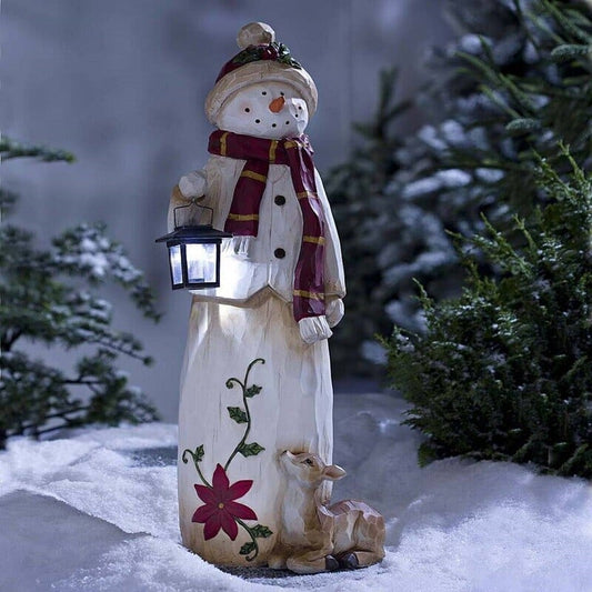 woodland snowman decorative lights