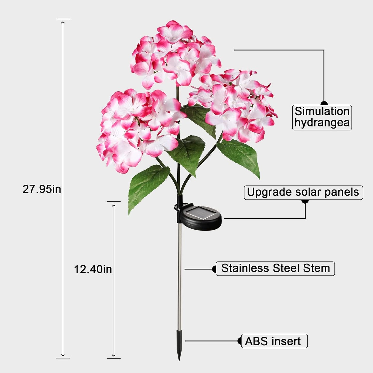 Solar Hydrangea Decorative Light