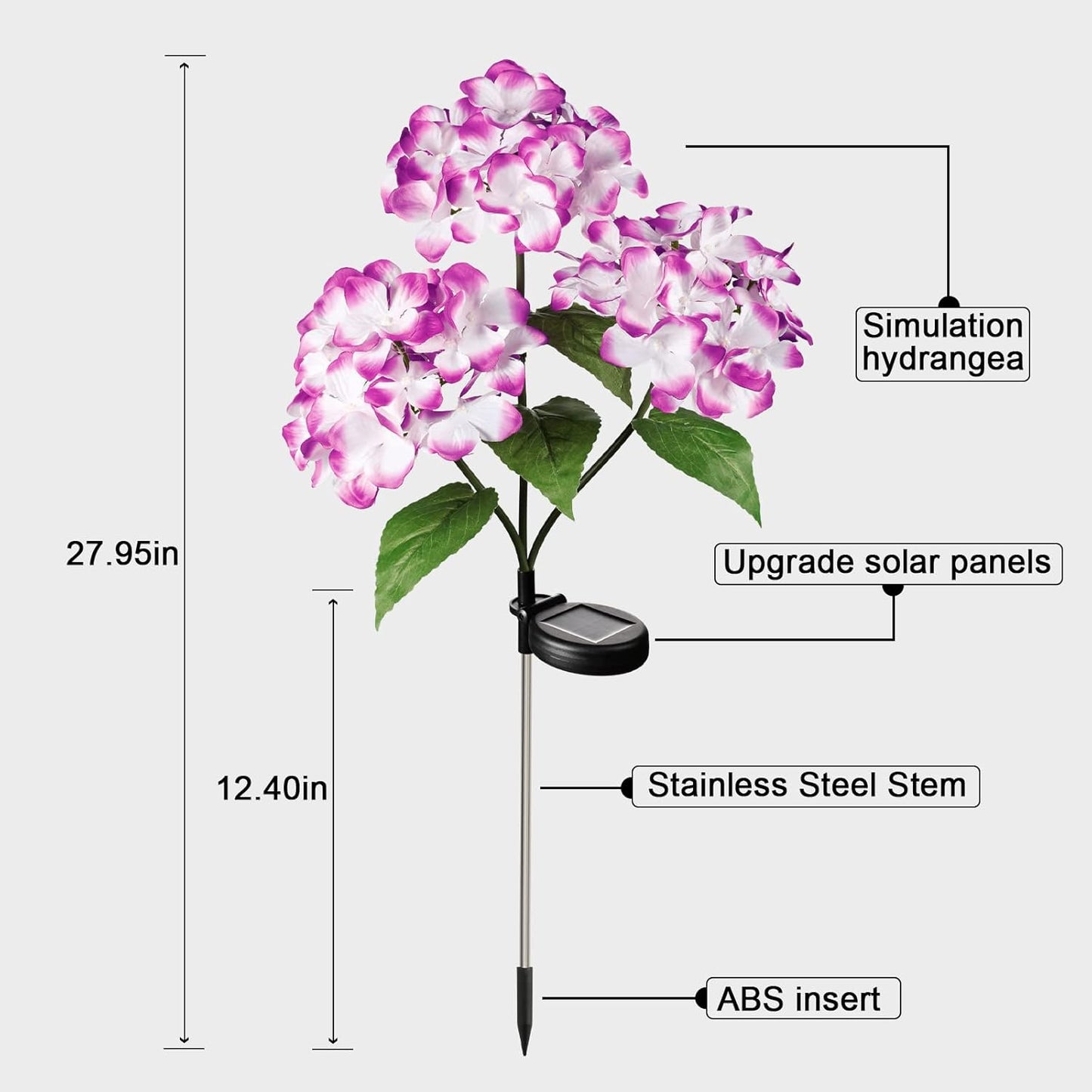 Solar Hydrangea Decorative Light
