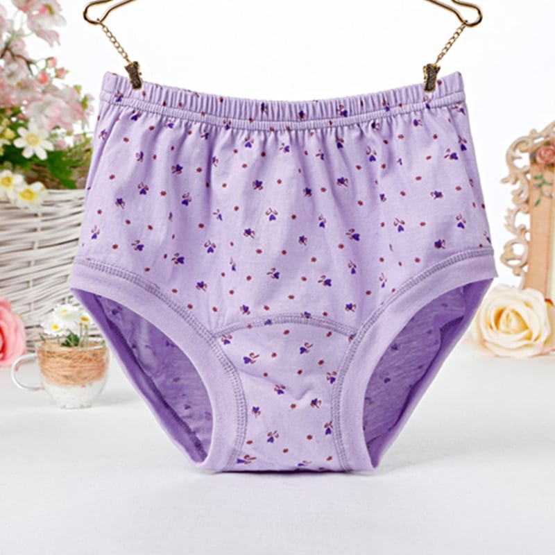 High-Waist Ladies Cotton Panties Plus Sizes💥