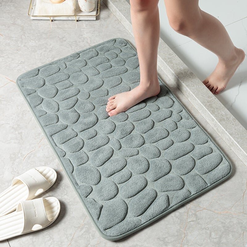 Arrival Cobblestone Embossed Bathroom Bath Mat