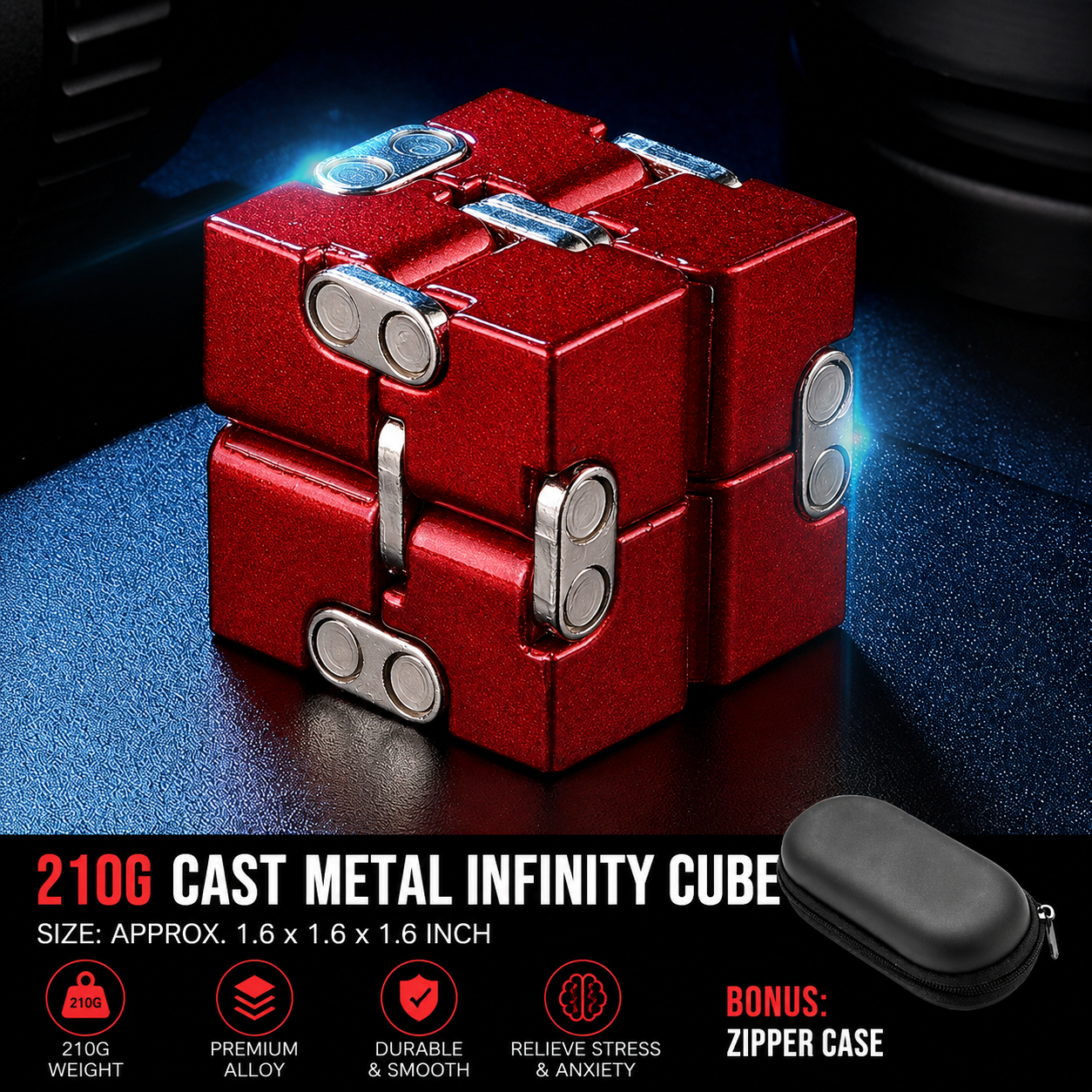 Infinite Flip Cube—A Versatile Stress-Relief Gadget