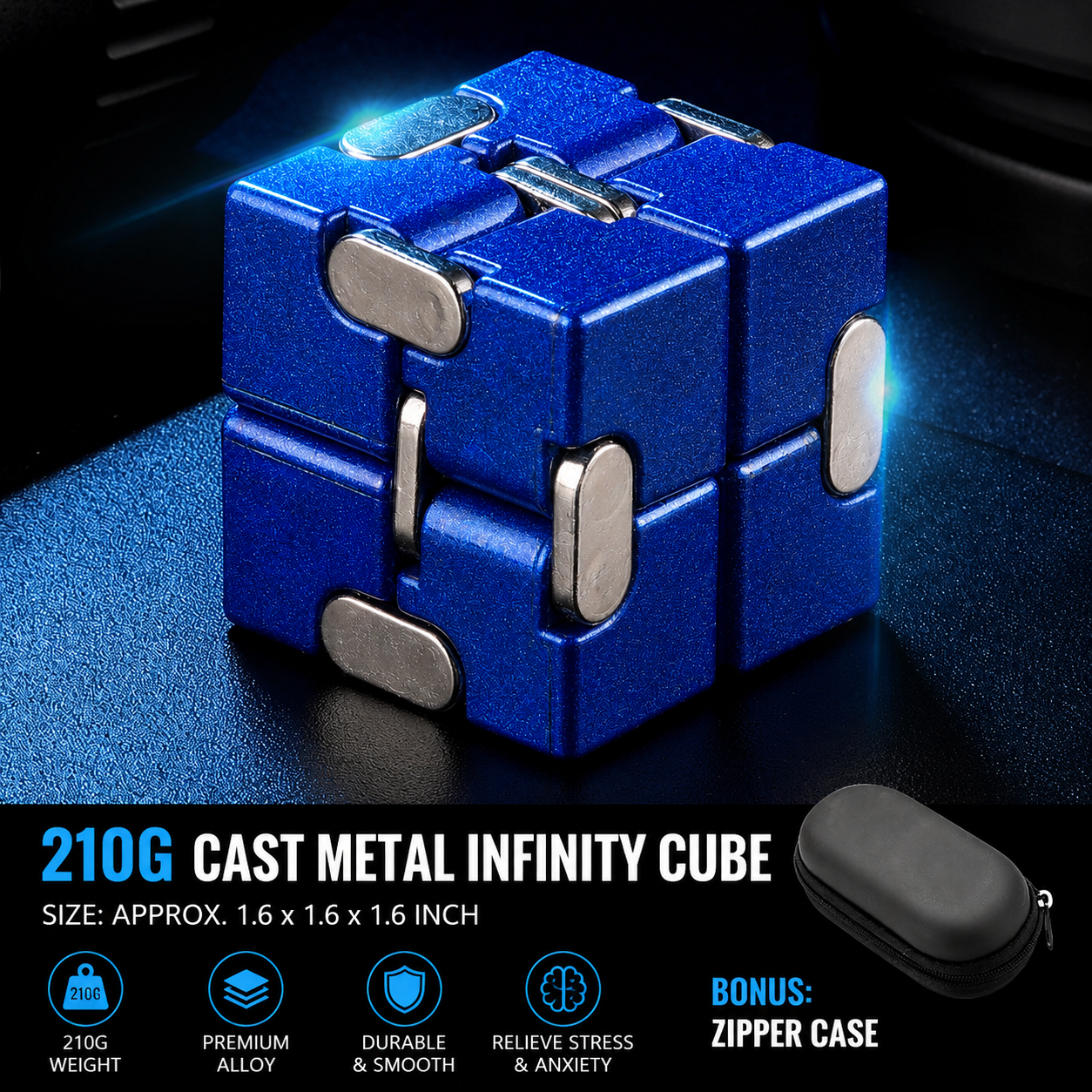 Infinite Flip Cube—A Versatile Stress-Relief Gadget
