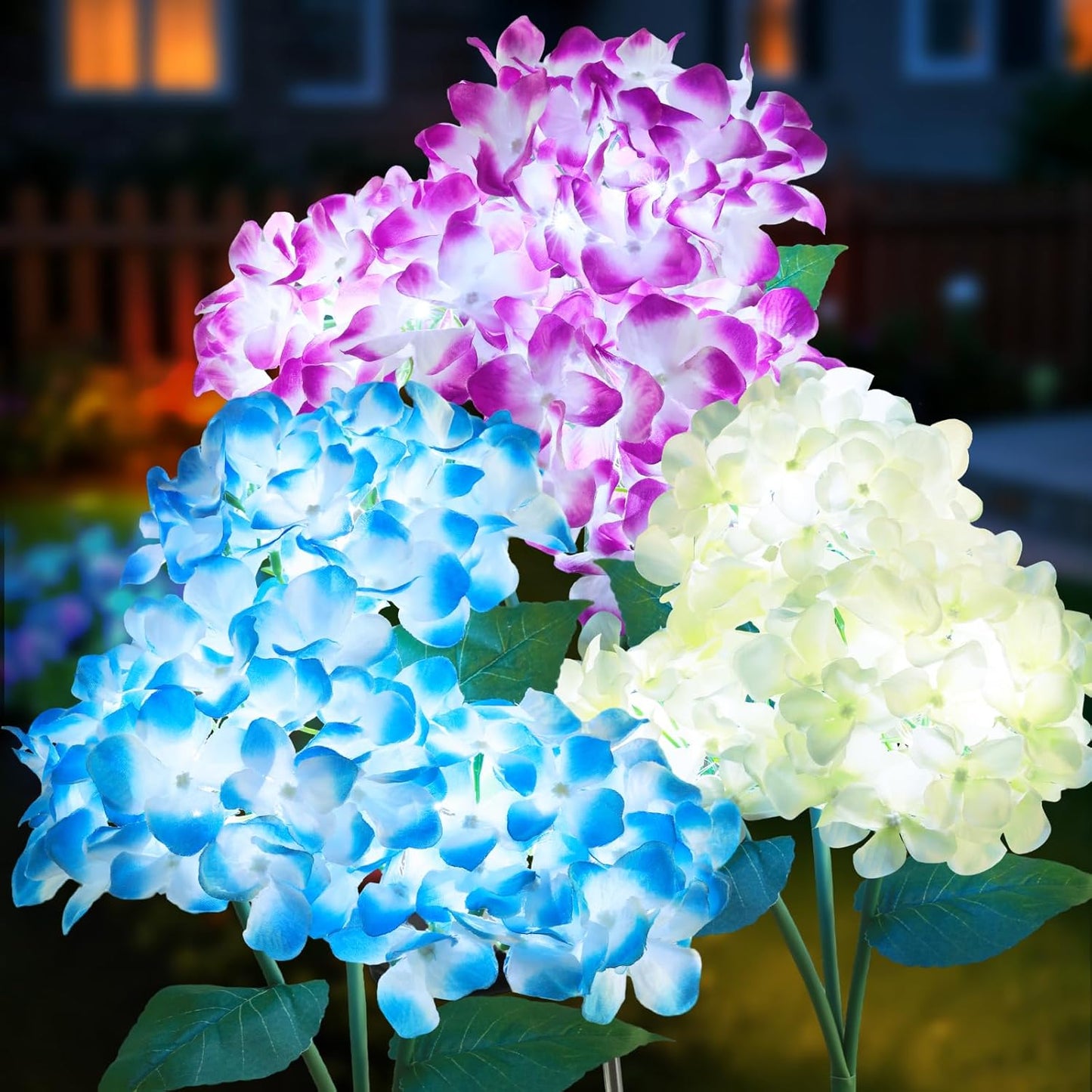 Solar Hydrangea Decorative Light