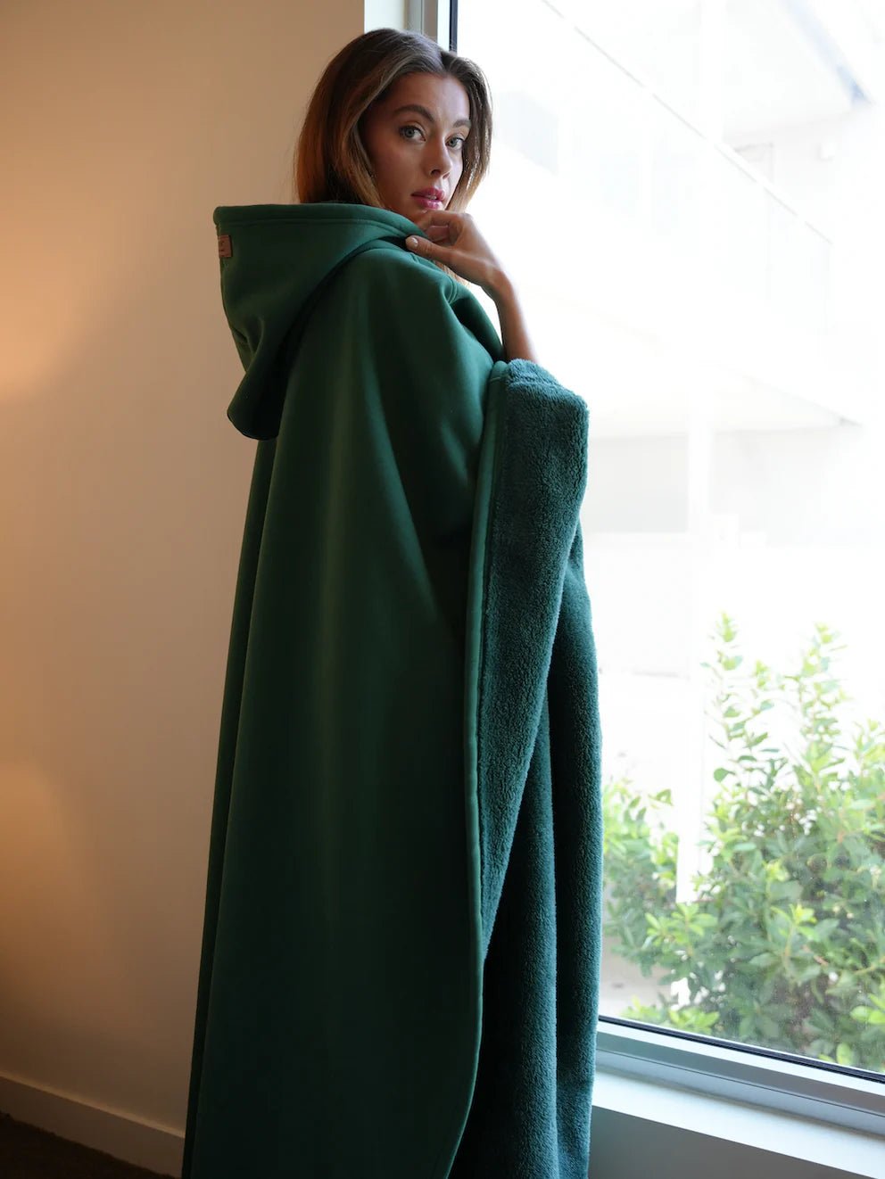 Loose Hooded Poncho Hoodie