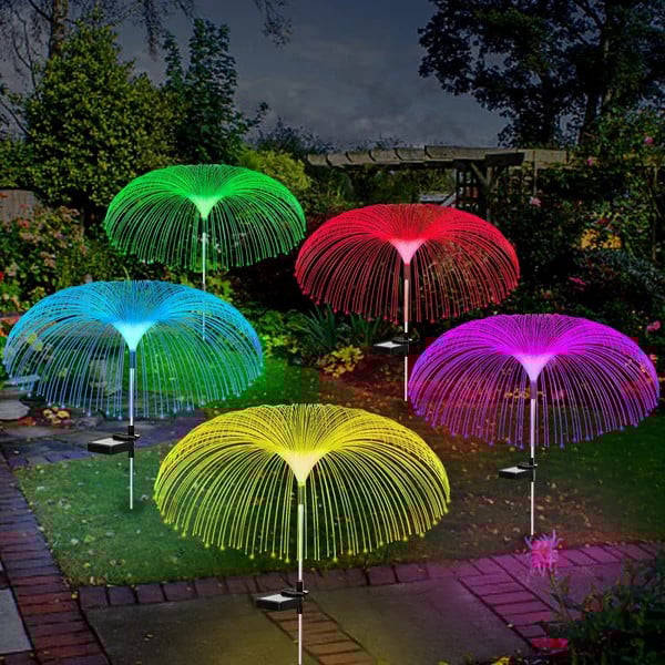 Solar Garden Color Changing Jellyfish Light