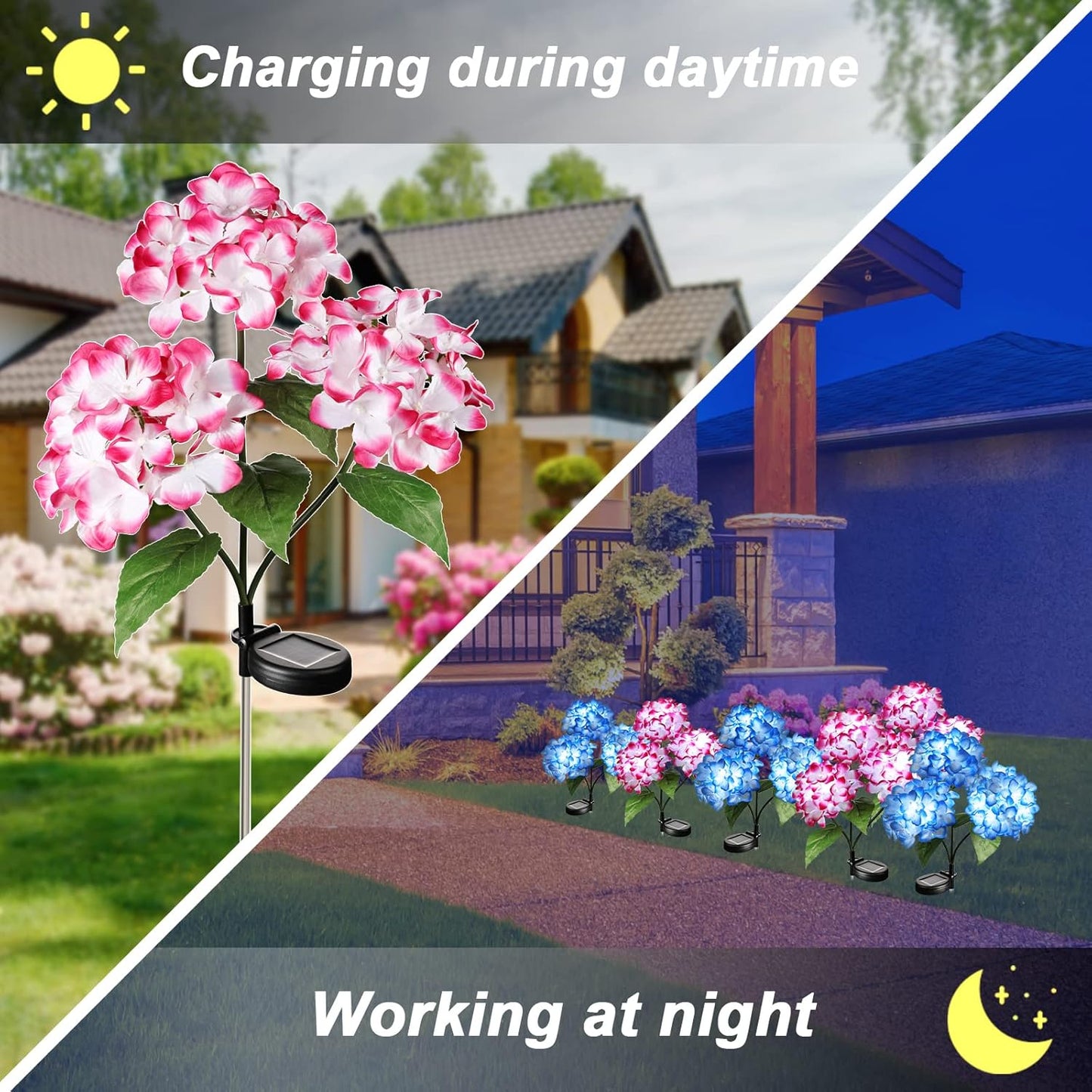 Solar Hydrangea Decorative Light