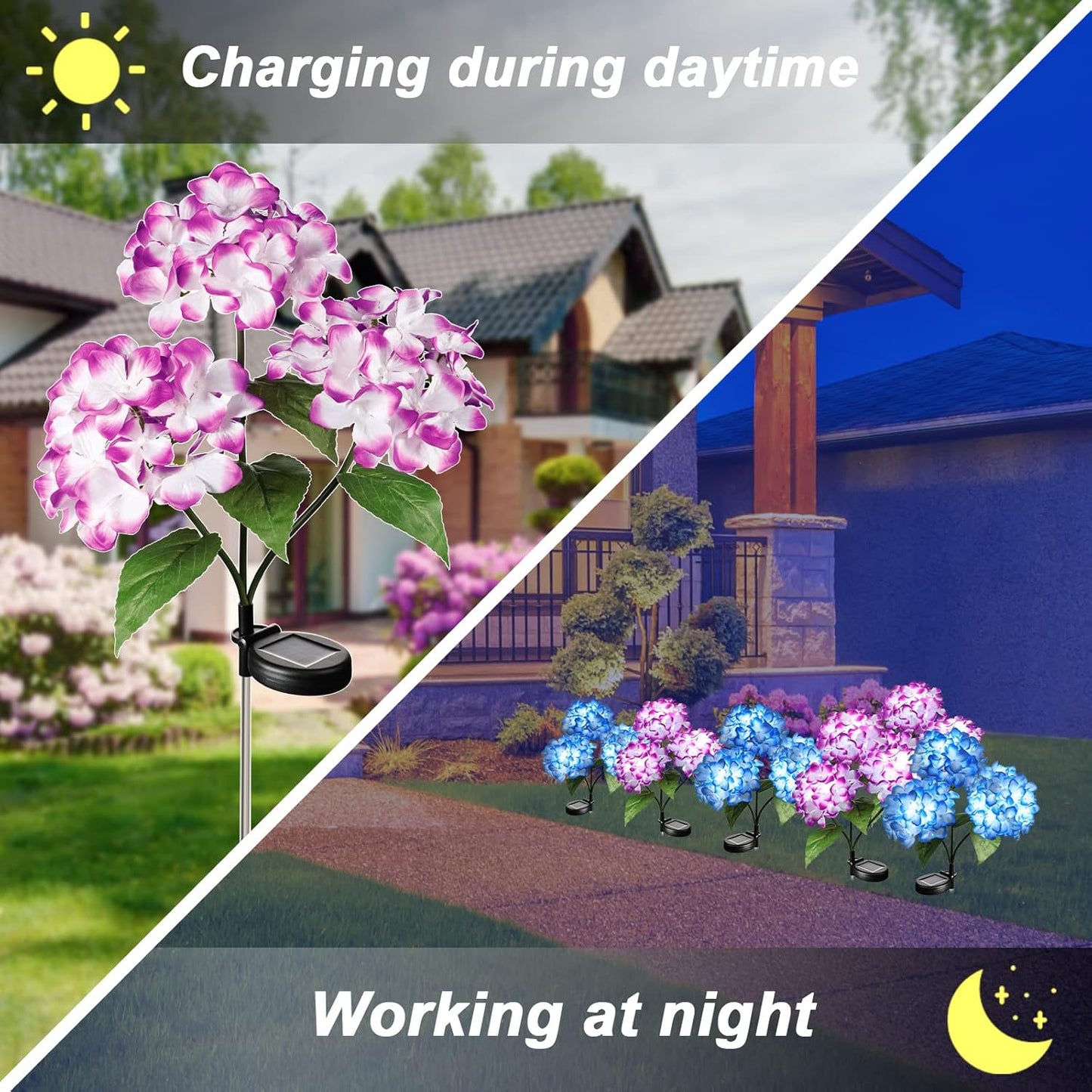 Solar Hydrangea Decorative Light