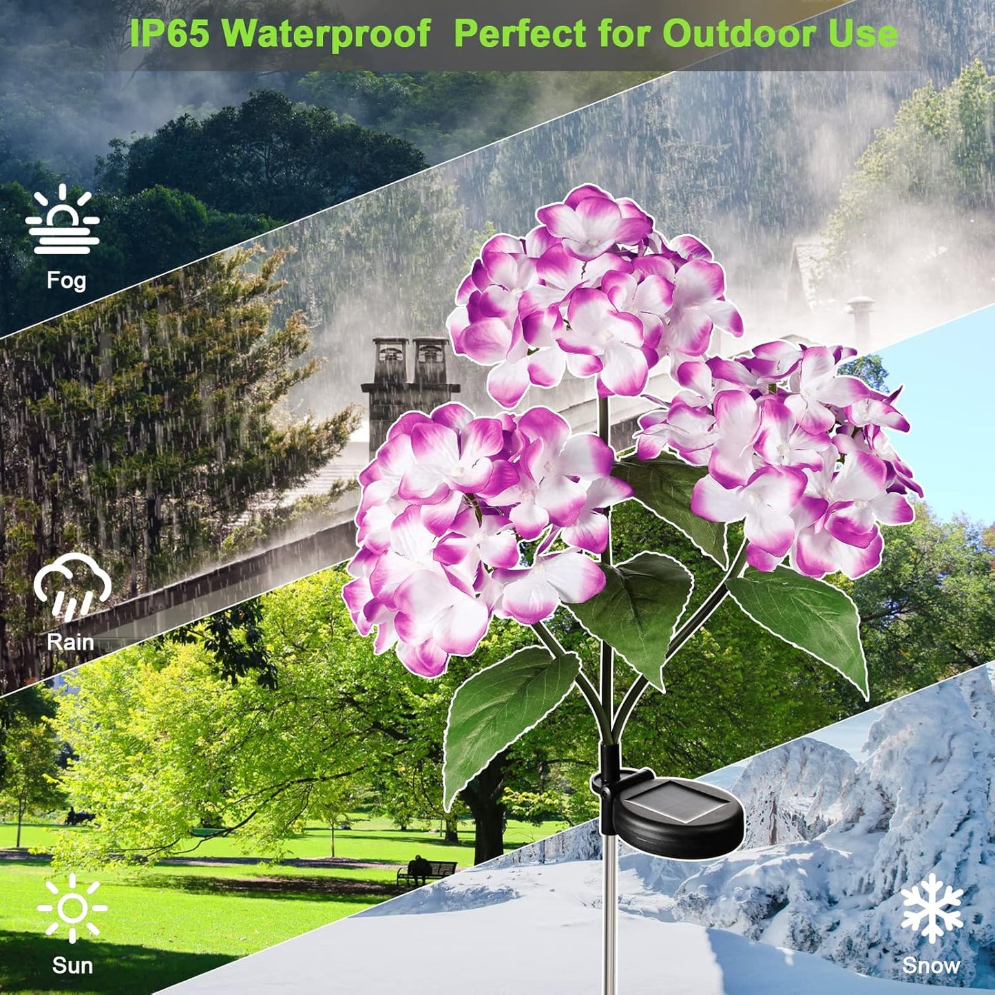 Solar Hydrangea Decorative Light