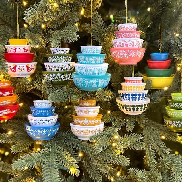 🎉🎅Miniature Pyrex-Inspired Mixing Bowls🎄