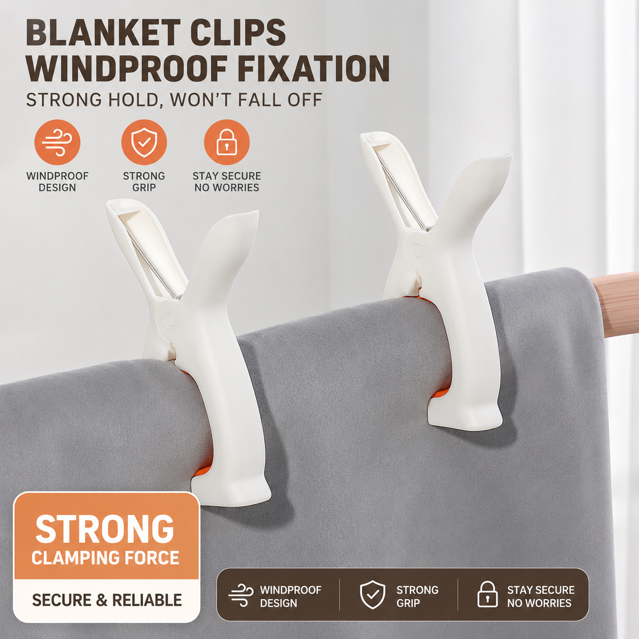 Windproof Quilt Large Clip Clothespin Plastic Quilt Clip Household Drying Sheet Socks Hanger Fixed Clothespin