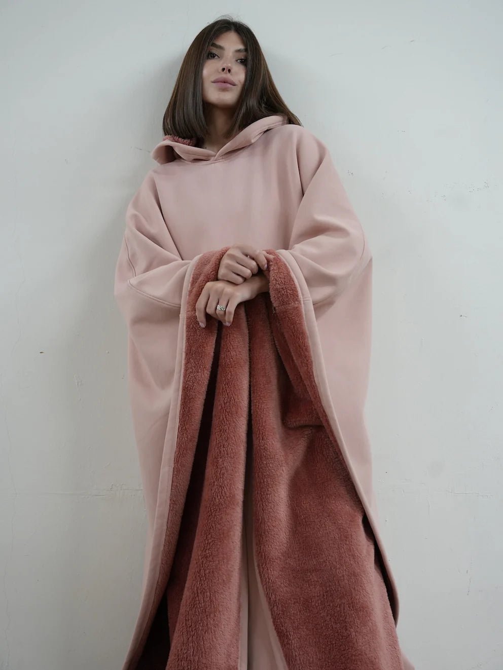 Loose Hooded Poncho Hoodie