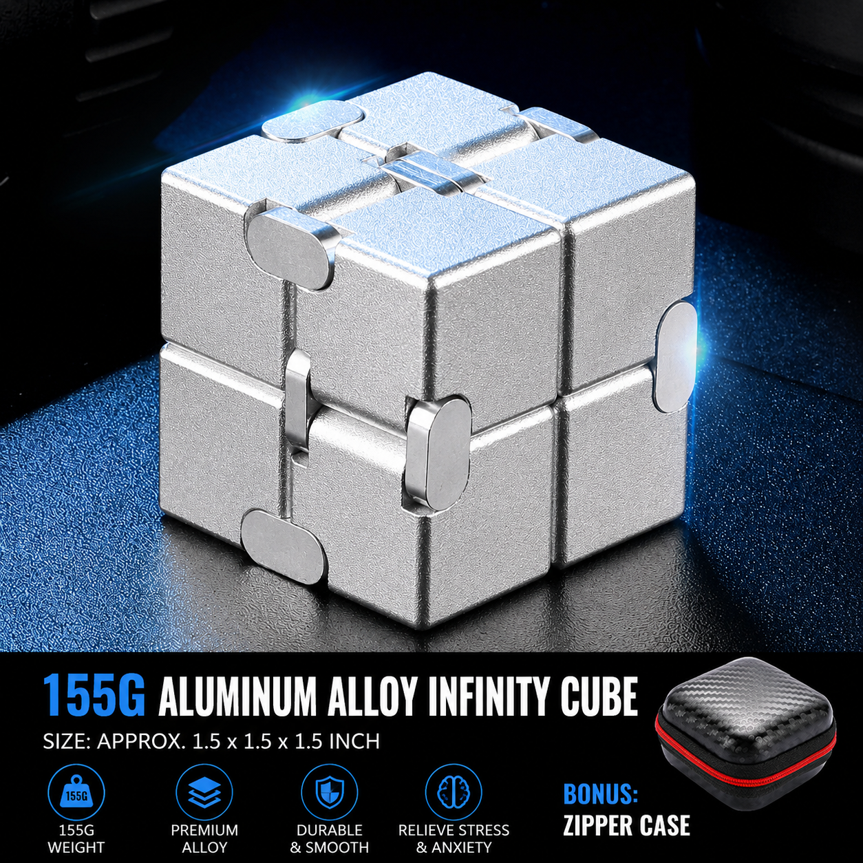 Infinite Flip Cube—A Versatile Stress-Relief Gadget