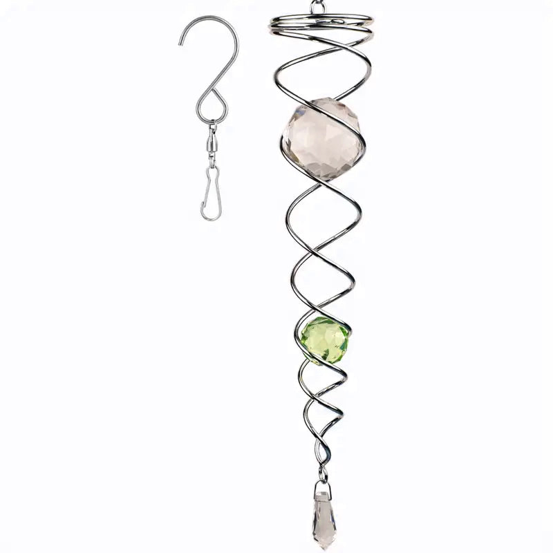 Decorative spiral wind chime pendant