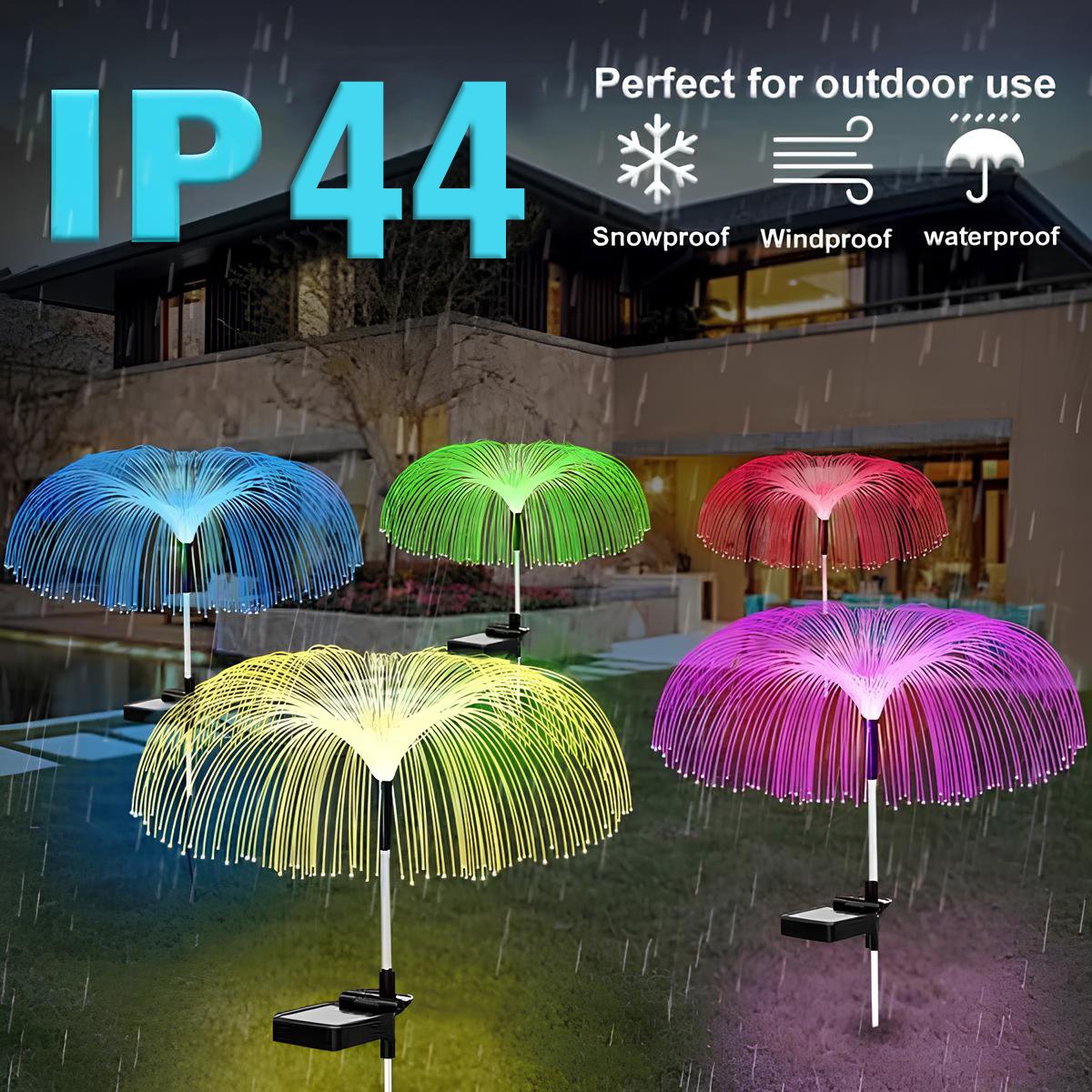 Solar Garden Color Changing Jellyfish Light