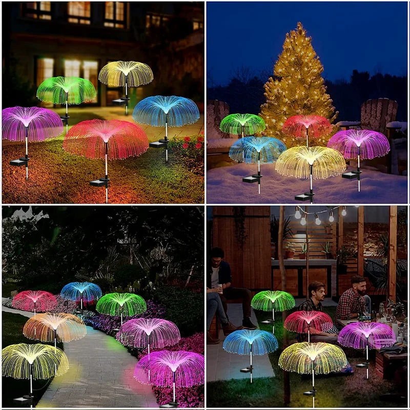 Solar Garden Color Changing Jellyfish Light