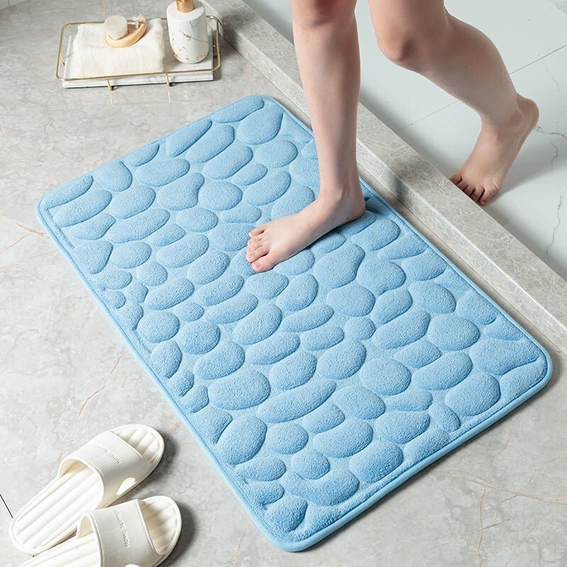 Arrival Cobblestone Embossed Bathroom Bath Mat