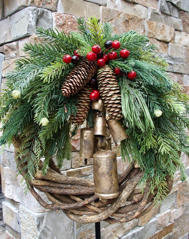 Limited time offer🔥Farmhouse Christmas Wreath Boho Wreath Holiday Wreath