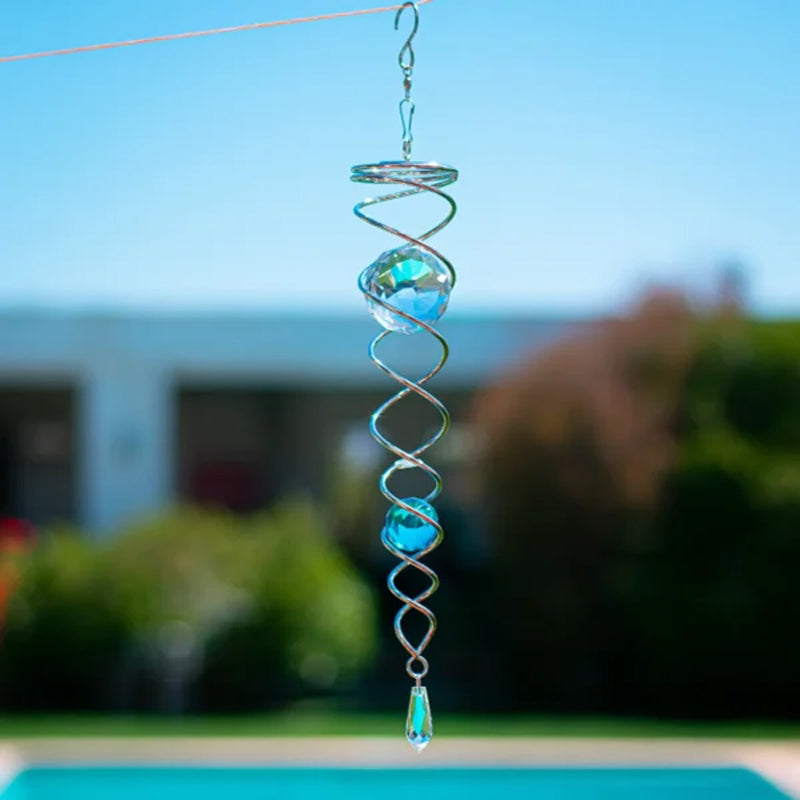 Decorative spiral wind chime pendant