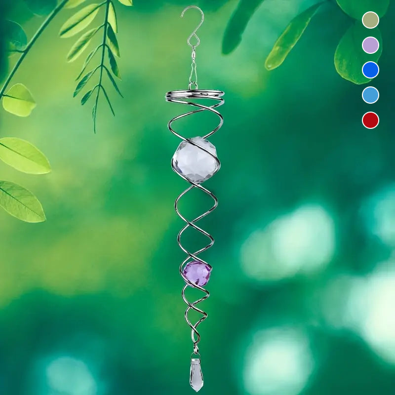 Decorative spiral wind chime pendant