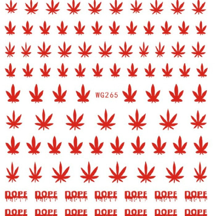 Maple Leaf Nail Decals — Colorful Maple Leaf Nail Stickers