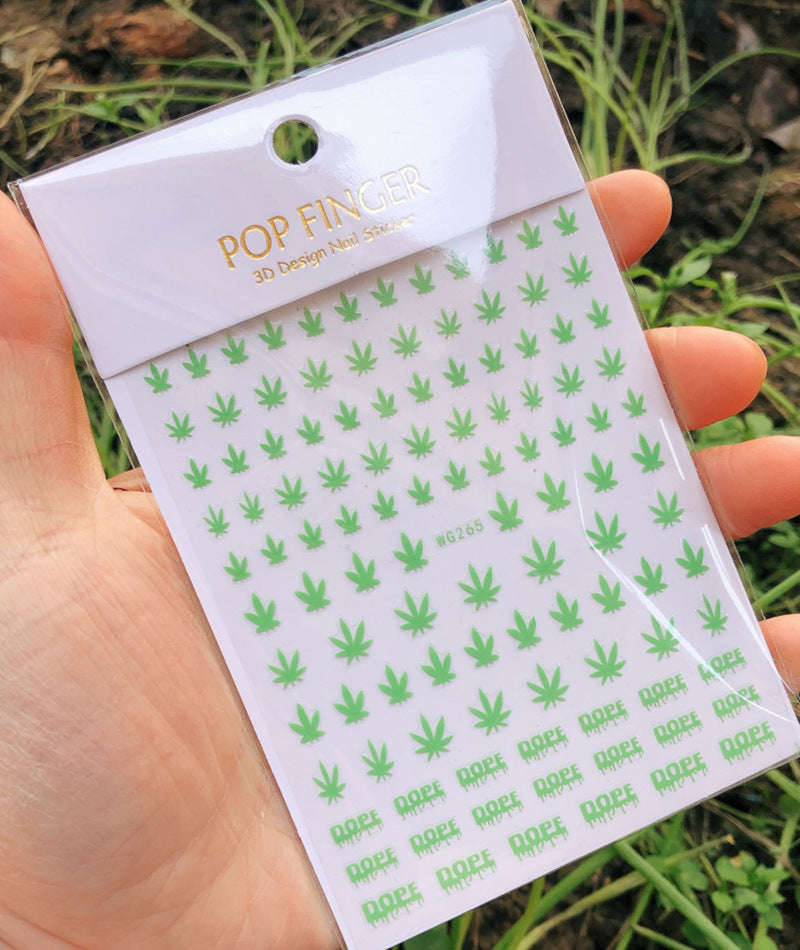 Maple Leaf Nail Decals — Colorful Maple Leaf Nail Stickers