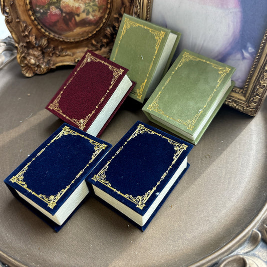 Book Retro Mini Jewelry Necklace Box Italian Style Small Fresh Creative Diamond Ring Ring Box Gift Confession Jewelry Box
