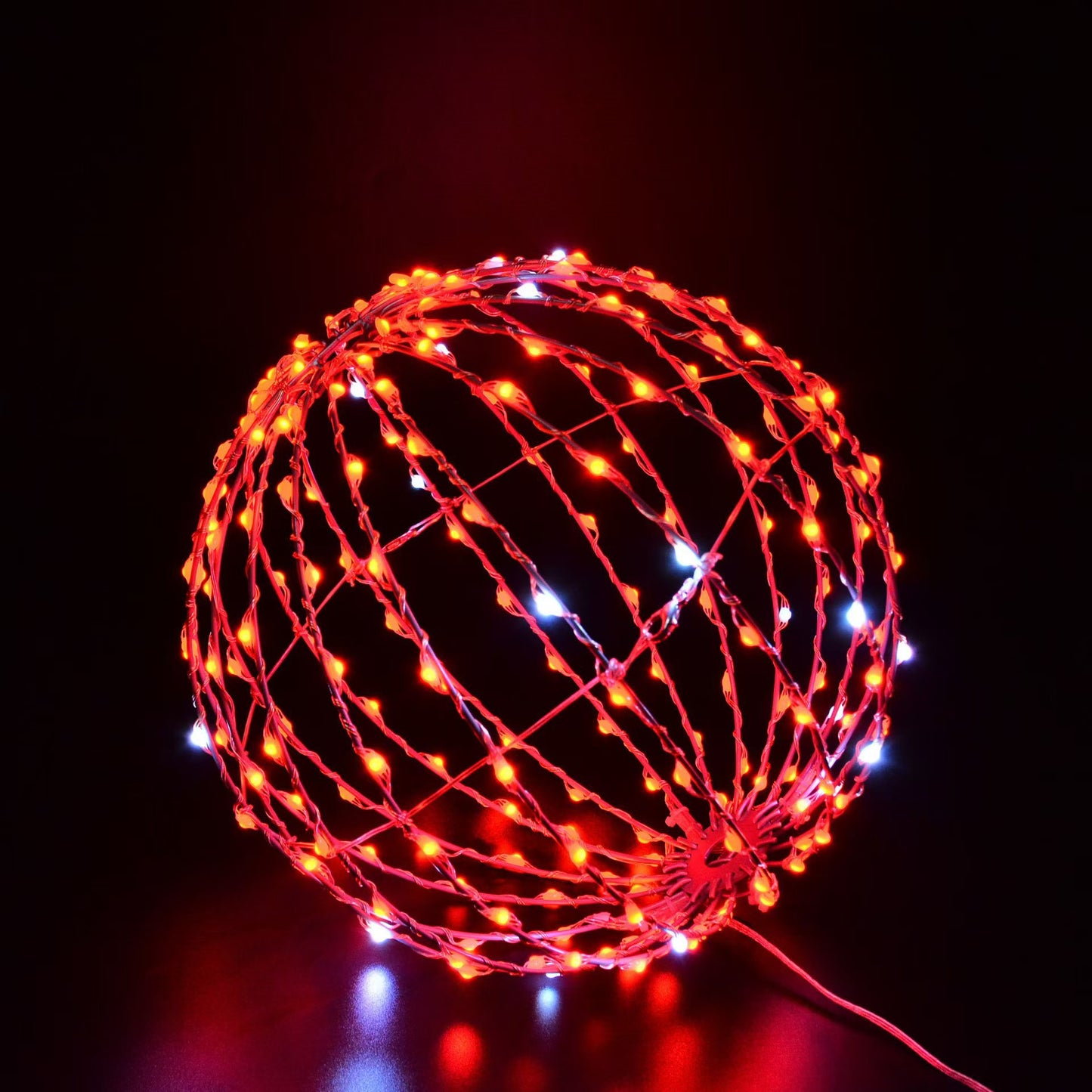 Cross-Border Halloween Decorations Round Color Lights Courtyard Christmas Tree Led Lighting Simple Dress Chandelier