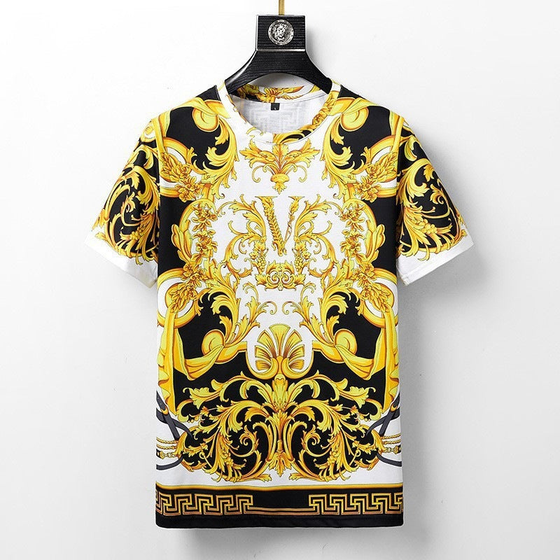 An All-New Noble Court Style: 3D Sculpted Gold Floral Carvings