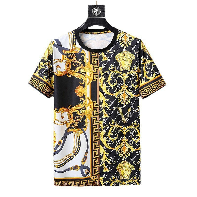 An All-New Noble Court Style: 3D Sculpted Gold Floral Carvings